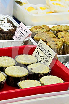 Gluten free options at a bake sale