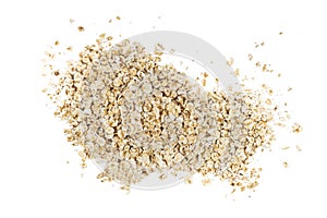 Gluten Free Rolled Oats On White Background