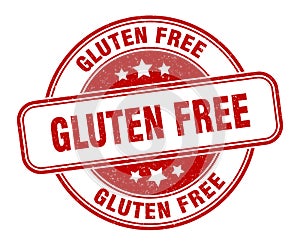 gluten free stamp. gluten free round grunge sign.