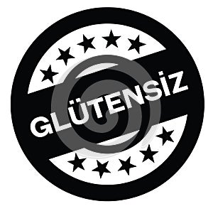 Gluten free stamp in turkish