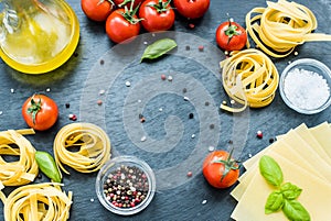 Gluten free vegan pasta with cherry and basil