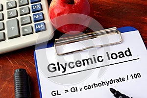 Glycemic load formula.