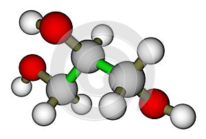 Glycerol molecular structure