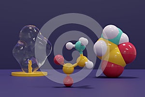 Glycine Gly, G amino acid molecule