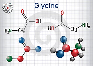 Glycine Gly or G, is the amino acid. Structural chemical form