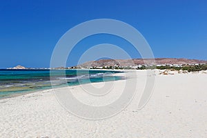 Glyfada beach in Naxos, Greece photo