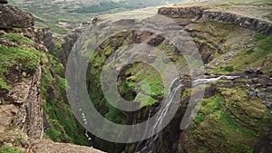 Glymur, the second highest waterfall in Iceland