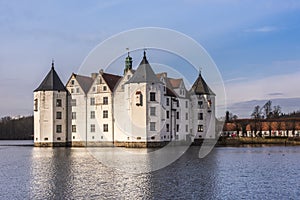 GlÃ¼cksburg Castle - a beautiful water castle in the town of Gluecksburg, Schleswig-Holstein, Germany