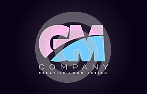 gm alphabet letter join joined letter logo design photo