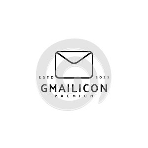 gmail icon sign symbol logo vector photo