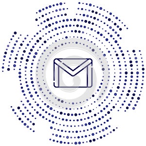 gmail vector icon. gmail editable stroke. gmail linear symbol for use on web and mobile apps, logo, print media. Thin line photo