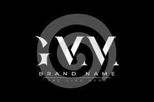 GMM abstract letter logo design
