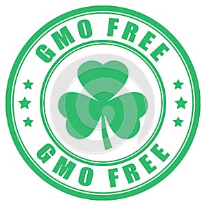 Gmo free vector label