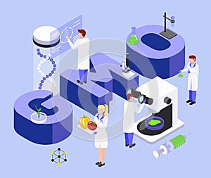 GMO Isometric Composition