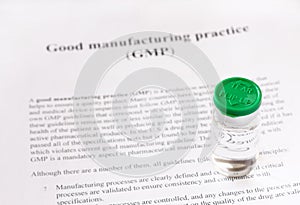 GMP - good manufacturing practice used for production and testing quality product