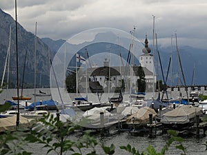 Gmunden castle on Traunsee, Austria travel