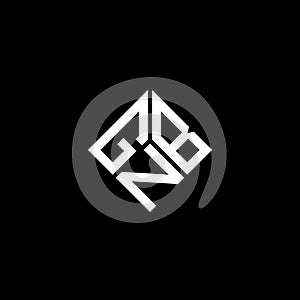 GNB letter logo design on black background. GNB creative initials letter logo concept. GNB letter design