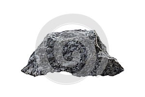 Gneiss Stone isolated on white background. photo