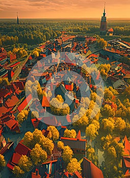 Gniezno, Wielkopolskie, Poland. Generative AI.