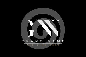 GNN abstract letter logo design