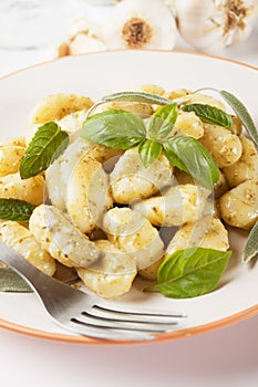 Gnocchi di patata with basilico and pesto