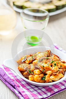 Gnocchi in a dish