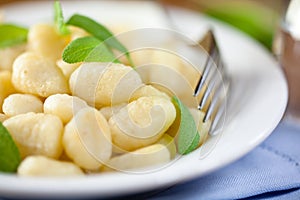 Gnocchi with fresh sage