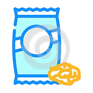 gnocchi pasta color icon vector illustration