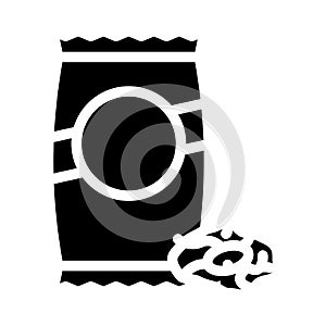 gnocchi pasta glyph icon vector illustration