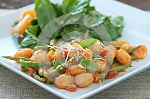 Gnocchi with Rocket Salad