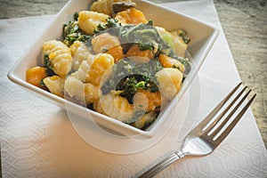 Gnocchi Squash Kale