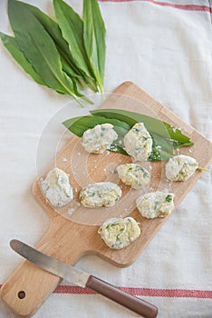 Gnocchi with wild garlic