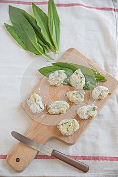 Gnocchi with wild garlic