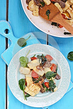 Gnocci with spinach