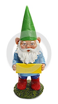 Gnome With Sign