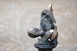 Gnome statue, Wroclaw, Poland