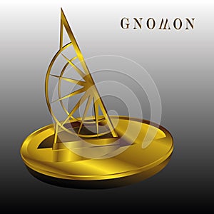 Gnomon. Sundial. Measuring instrument.