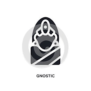 gnostic isolated icon. simple element illustration from india concept icons. gnostic editable logo sign symbol design on white