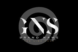 GNS abstract letter logo design