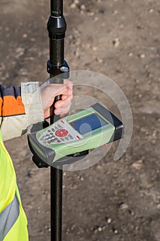 GNSS receiver with field controller photo