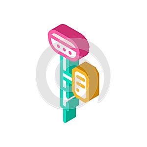 Gnss receivers isometric icon vector illustration color photo