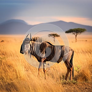 gnu antelopes, AI generated