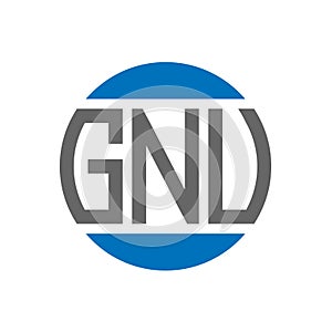 GNV letter logo design on white background. GNV creative initials circle logo concept. GNV letter design