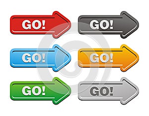 Go button sets - arrow buttons