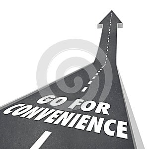 Go For Convenience Words Road Drive Travel Friendly Service