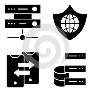 Pack of Data Technology Solid Icons
