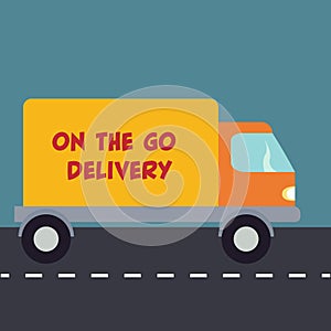 On the go delivery truck