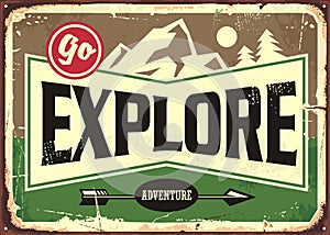 Go explore retro sign design