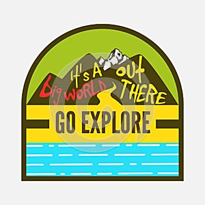 Go explore,travel badges,see the world