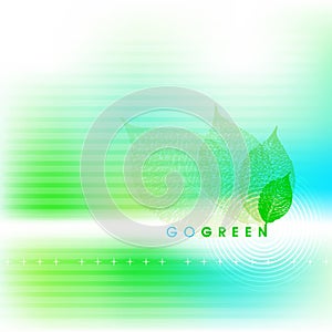 Go green abstract background